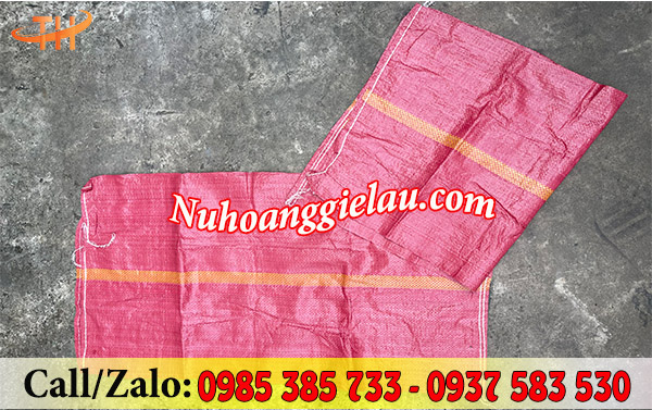 Bao tải dứa mẫu phối sọc Bao tải dứa mẫu phối sọc