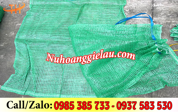 Bao tải lưới màu xanh Bao tải lưới màu xanh