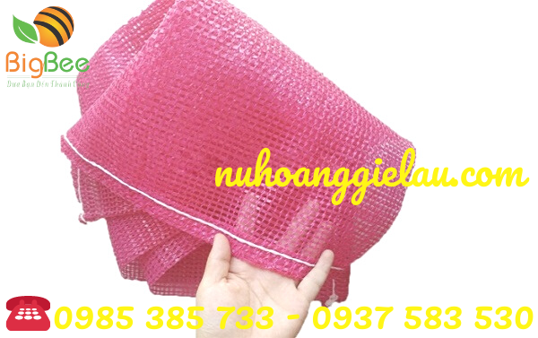 bao tải lưới hồng