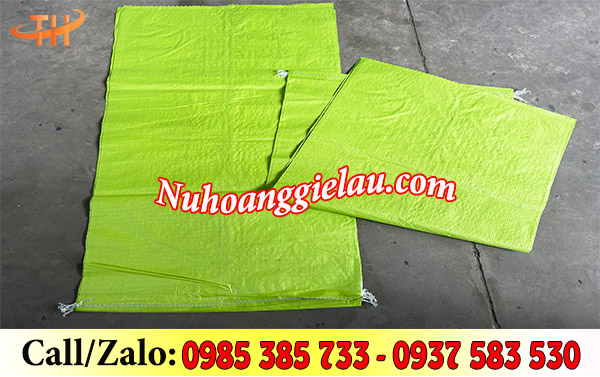 Bao tải đóng hàng màu xanh lá Bao tải đóng hàng màu xanh lá