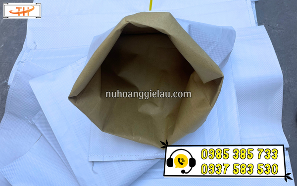 Cận chất bao PP dệt ghép giấy Kraft Cận chất bao PP dệt ghép giấy Kraft