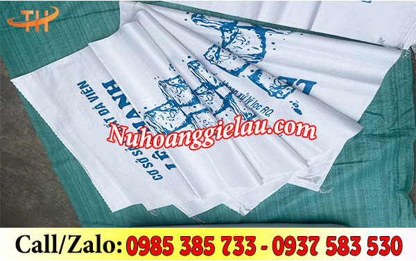 Nhận in bao tải đựng nước đá giá rẻ Nhận in bao tải đựng nước đá giá rẻ