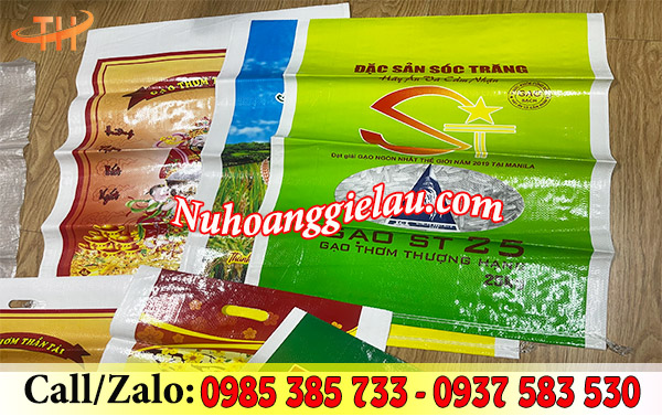 Bao tải PP dệt tráng màng PP Bao tải PP dệt tráng màng PP