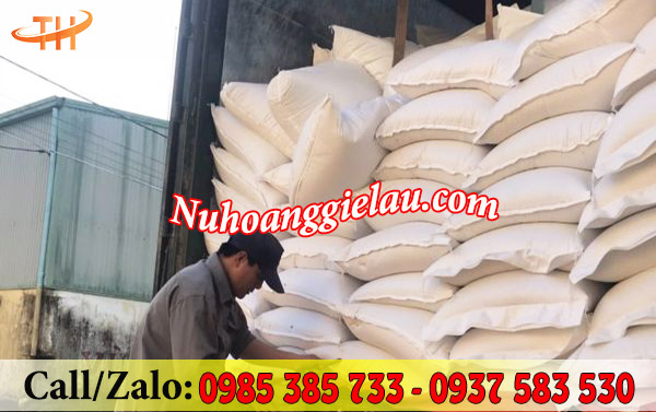 Bao tải đựng gạo trắng được dùng phổ biến hằng ngày Bao tải đựng gạo trắng được dùng phổ biến hằng ngày