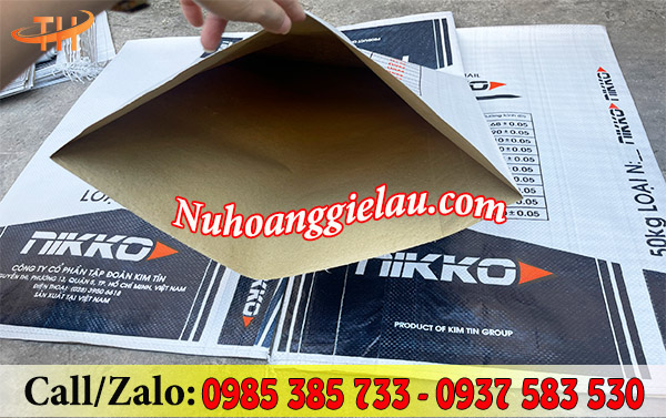 Bao tải xi măng cấu tạo 3 lớp dày dặn Bao tải xi măng cấu tạo 3 lớp dày dặn