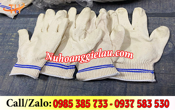 Găng tay len bảo hộ phủ cao su sẵn số lượng Găng tay len bảo hộ phủ cao su sẵn số lượng