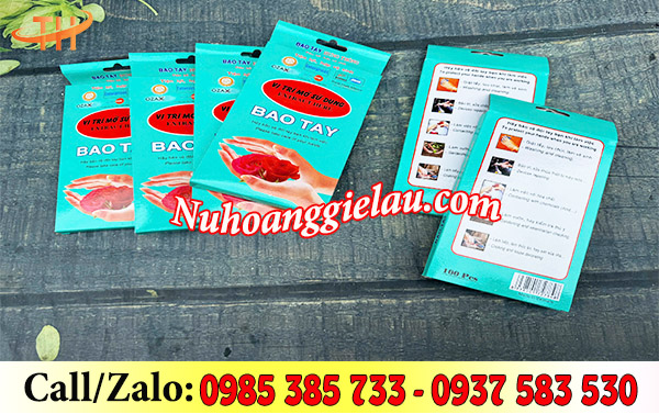 Găng tay ni lông dùng 1 lần Găng tay ni lông dùng 1 lần