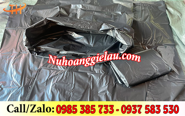 Bao rác đen công nghiệp dày dặn, kín đáo Bao rác đen công nghiệp dày dặn, kín đáo