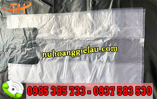 túi xốp hai quai màu trắng túi xốp hai quai màu trắng