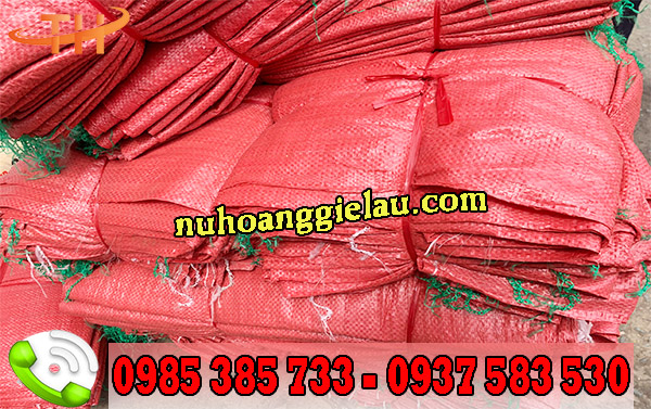 bao tải dứa màu đỏ loại tốt không độc hại bao tải dứa màu đỏ loại tốt không độc hại