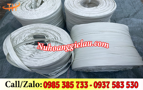 Cuộn dây nilon ống màu trắng 2kg Cuộn dây nilon ống màu trắng 2kg