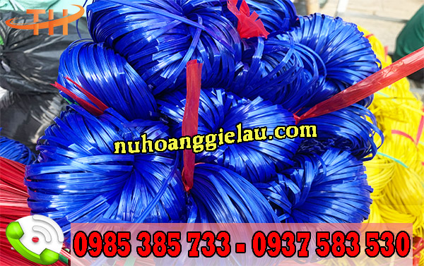 dây nilon bản nhỏ màu xanh dây nilon bản nhỏ màu xanh