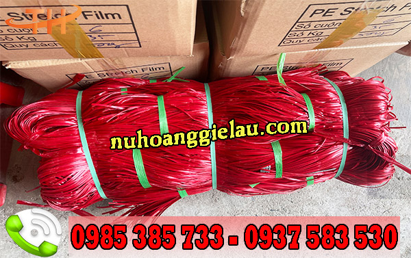 Dây nilon bản nhỏ màu đỏ giá xưởng tại HCM