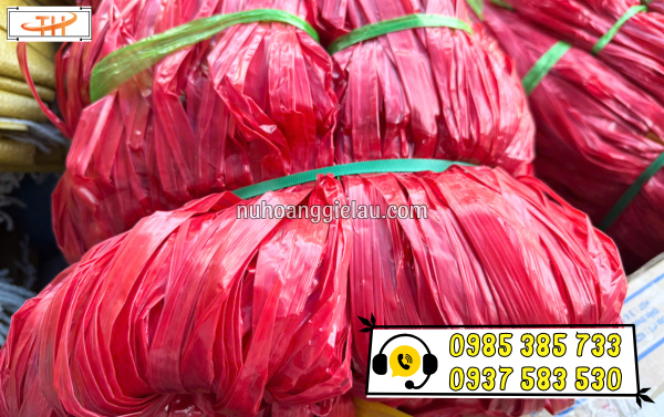 Dây nilon bẹ bản lớn đa dạng màu sắc Dây nilon bẹ bản lớn đa dạng màu sắc