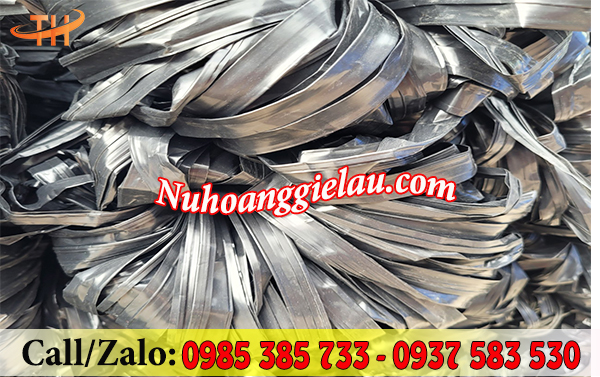 Dây nilon bẹ bản lớn màu xám Dây nilon bẹ bản lớn màu xám