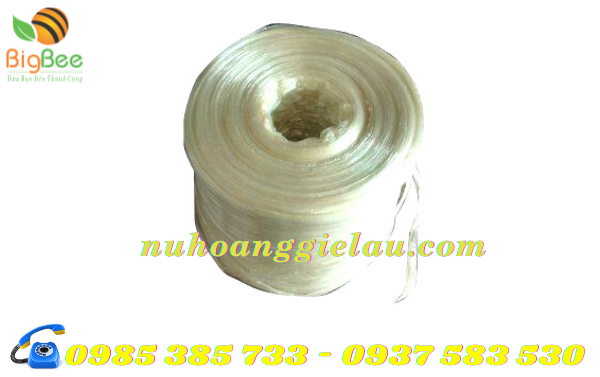 dây nilon trắng cuộn tròn