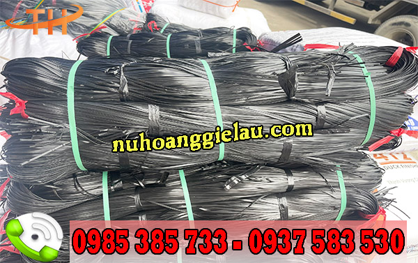 Dây nilon kẽm khô màu đen bán theo kiện Dây nilon kẽm khô màu đen bán theo kiện