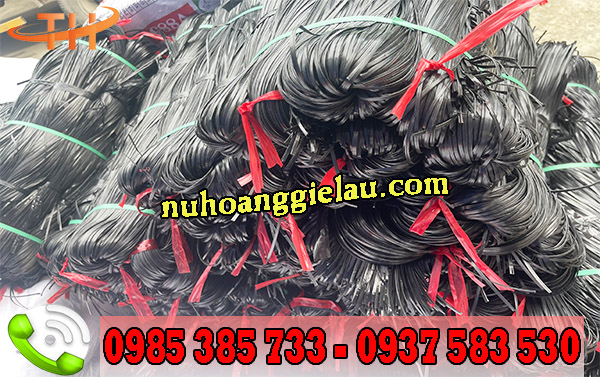 Dây nilon kẽm khô màu đen cột hàng hóa Dây nilon kẽm khô màu đen cột hàng hóa