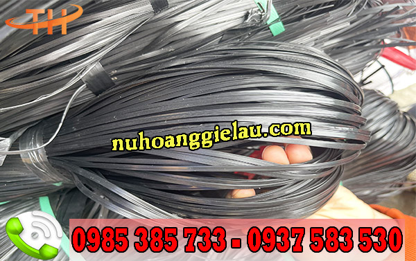 Dây nilon kẽm khô màu đen sợi dây chắc chắn, sáng bóng Dây nilon kẽm khô màu đen sợi dây chắc chắn, sáng bóng