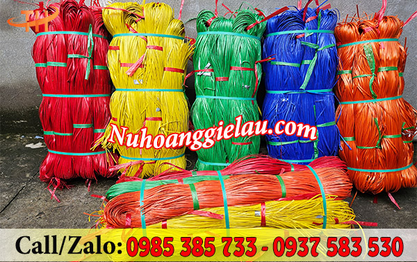 Dây nilon kẽm đủ màu bắt mắt Dây nilon kẽm đủ màu bắt mắt