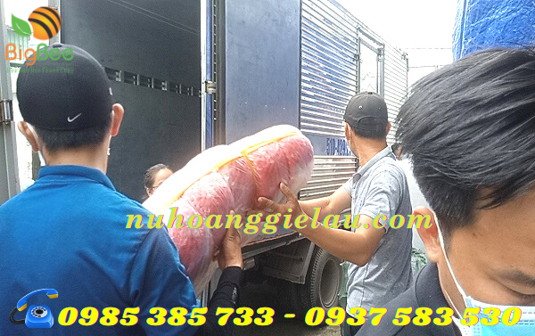 giao hàng dây nilon nem cho khách