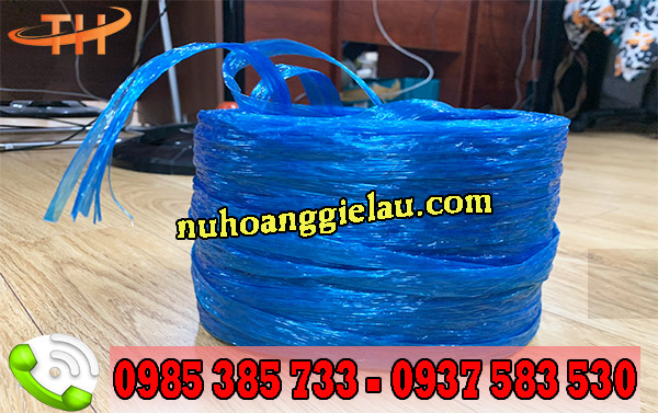 Dây nilon nem màu xanh Dây nilon nem màu xanh