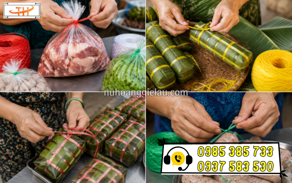 Dây nilon nem dùng buộc thực phẩm Dây nilon nem dùng buộc thực phẩm