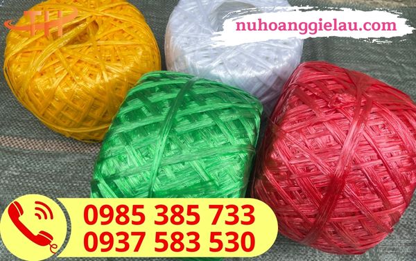 Dây nilon nem cuộn chất lượng, sợi dây bóng, màu đẹp Dây nilon nem cuộn chất lượng, sợi dây bóng, màu đẹp