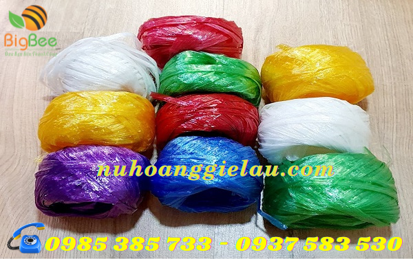 dây nilon nem với nhiều màu sắc