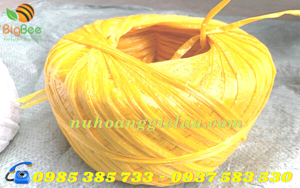 cuộn dây nilon nem màu vàng
