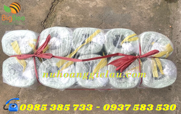 dây nilon ống được đóng gói thành từng cây