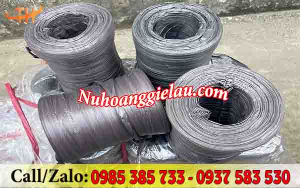 Cuộn dây nilon ống màu đen 2kg sẵn sỉ rẻ Cuộn dây nilon ống màu đen 2kg sẵn sỉ rẻ