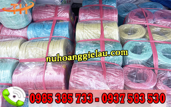 Dây nilon ống được đóng gói theo cây 10 cuộn Dây nilon ống được đóng gói theo cây 10 cuộn