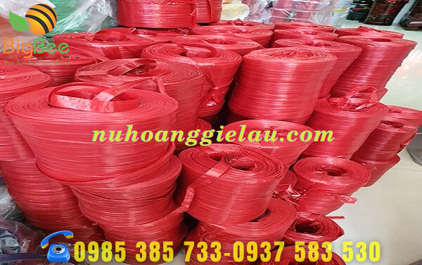 dây nilon ống đó cột miệng bao tải