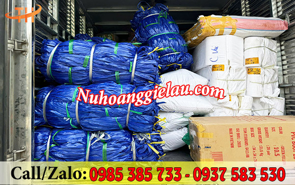 Đi đơn dây nilon xanh bản rộng Đi đơn dây nilon xanh bản rộng