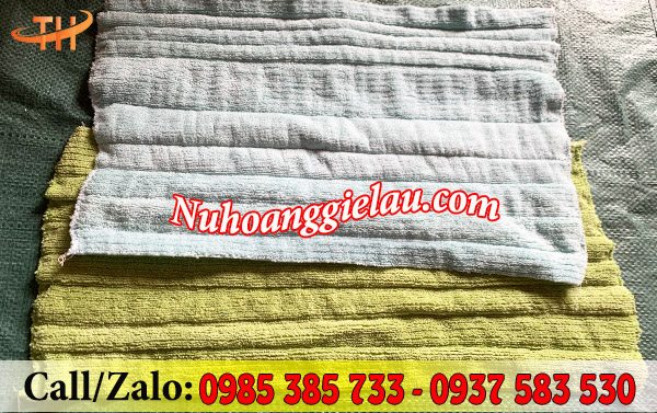 Khăn lau công nghiệp nối được may chắc chắn Khăn lau công nghiệp nối được may chắc chắn