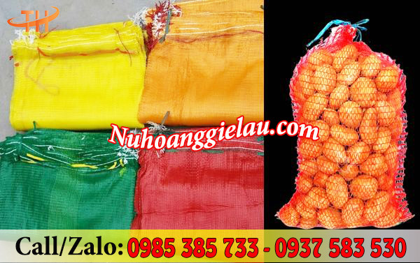 Bao lưới nông sản với nhiều màu sắc Bao lưới nông sản với nhiều màu sắc