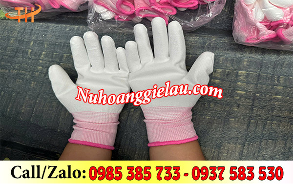 Găng tay thun phủ PU Găng tay thun phủ PU
