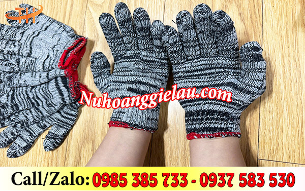 Găng tay sợi len màu muối tiêu Găng tay sợi len màu muối tiêu