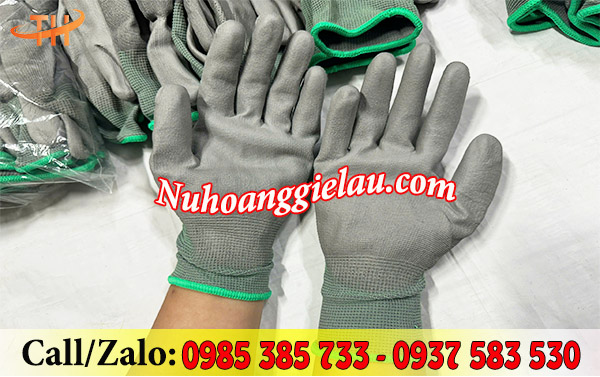 Găng tay phủ pu lòng bàn tay Găng tay phủ pu lòng bàn tay