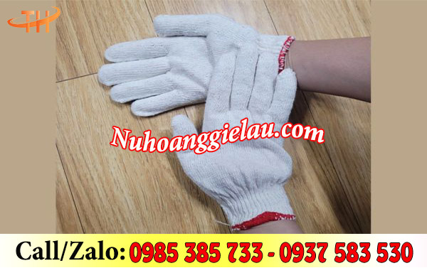 Găng tay sợi len trắng 40g Găng tay sợi len trắng 40g