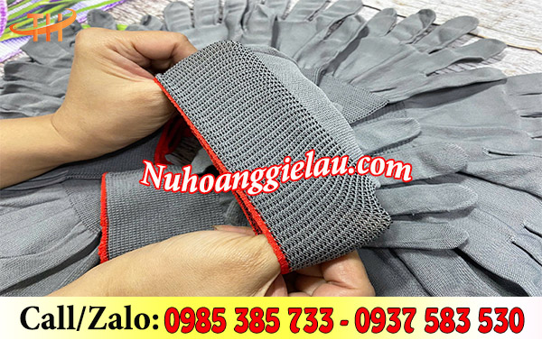 Găng tay thun mỏng có bo chun tiện lợi Găng tay thun mỏng có bo chun tiện lợi