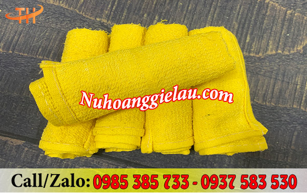Khăn cotton vàng Khăn cotton vàng