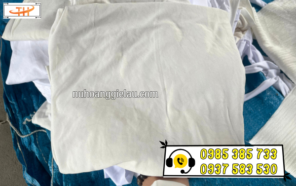Vải lau cotton trắng chất liệu mềm mịn Vải lau cotton trắng chất liệu mềm mịn