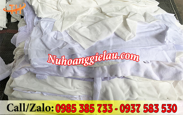 Vải lau công nghiệp, giẻ lau công nghiệp màu trắng Vải lau công nghiệp, giẻ lau công nghiệp màu trắng