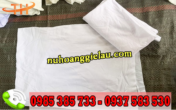 giẻ lau cotton trắng 1 lớp giẻ lau cotton trắng 1 lớp