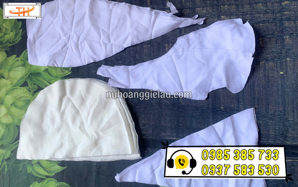 Giẻ lau cotton trắng nhỏ vụn sạch, không tạp chất Giẻ lau cotton trắng nhỏ vụn sạch, không tạp chất