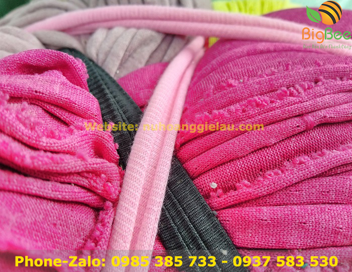 vải vụn làm thảm nhiều màu