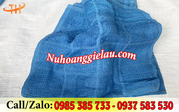 Khăn cotton màu xanh Khăn cotton màu xanh