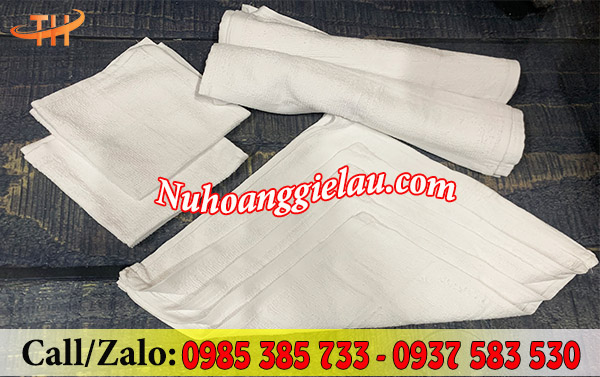 Khăn cotton trắng giá sỉ rẻ Khăn cotton trắng giá sỉ rẻ